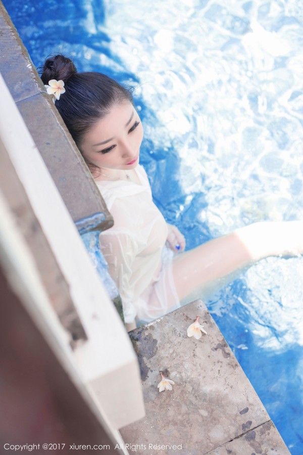 XiuRen 秀人 No.781 妲己纱裙巨乳湿身泡泡浴！