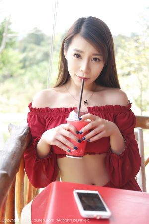 XiuRen 秀人 No.303 vetiver嘉宝贝儿红裙户外仙气十足！